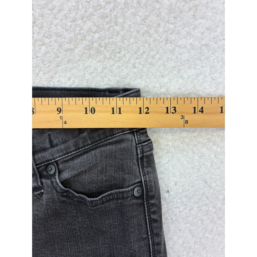 Madewell Womens 25 Skinny Skinny Jeans‎ Black Wash Distressed Denim Style B1799 - Picture 7 of 16